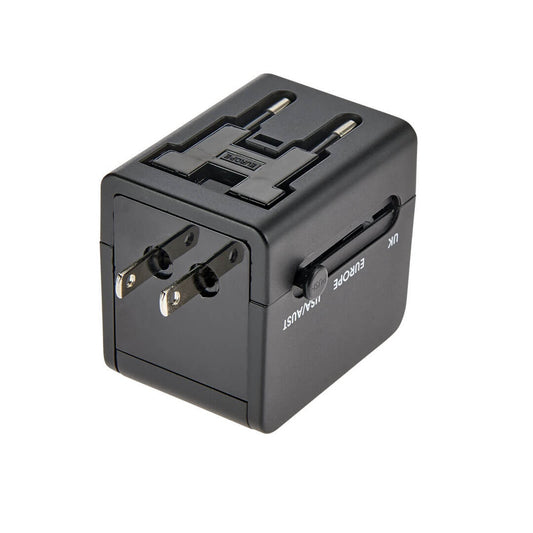 Smooth Trip International Adapter Cube with 1 USB & 1 C port
