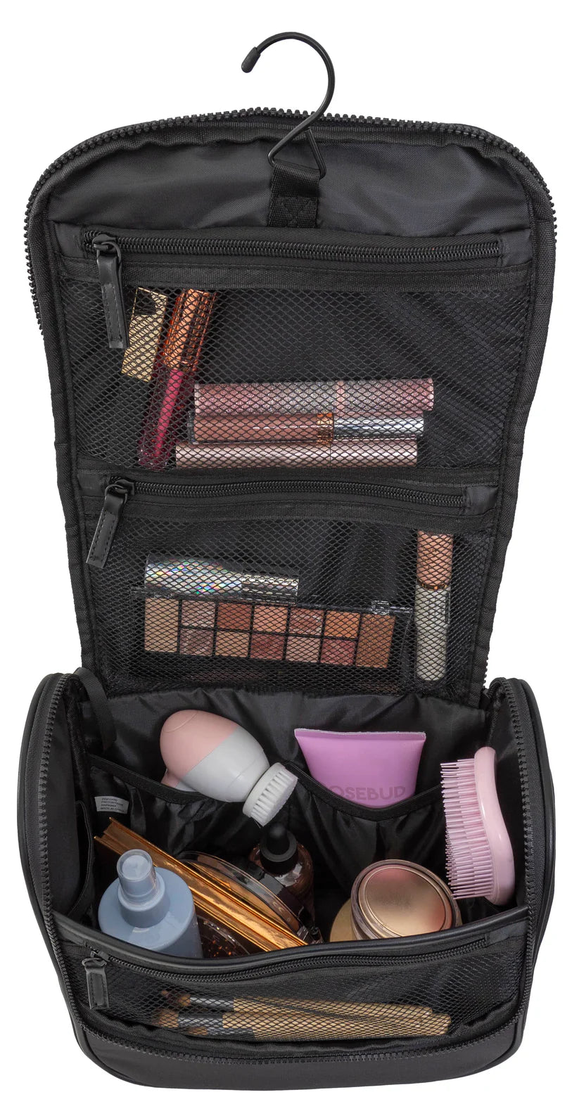 Joan & David High Density Sport Nylon Hanging Toiletry Organizer Bag with 3-1-1 Bag