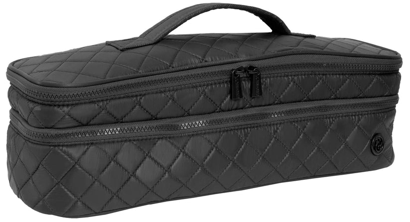 Joan & David Diamond Quilted Hair Tool Zippered Travel Carrying Case