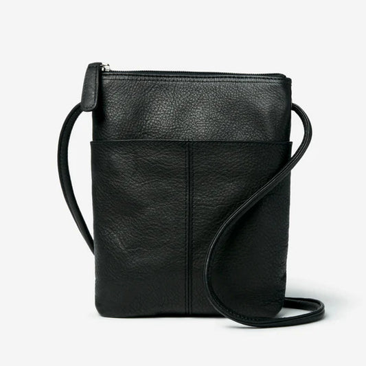 Osgoode Marley Leather Jamie's RFID Travel Crossbody Bag Black