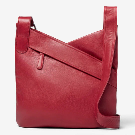 Osgoode Marley Leather Jessica Kris Kross Handbag/Purse- 7056 Garnet