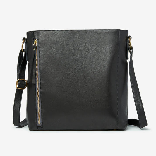 Osgoode Marley RFID Zip Top Leather Crossbody - 7142 Black