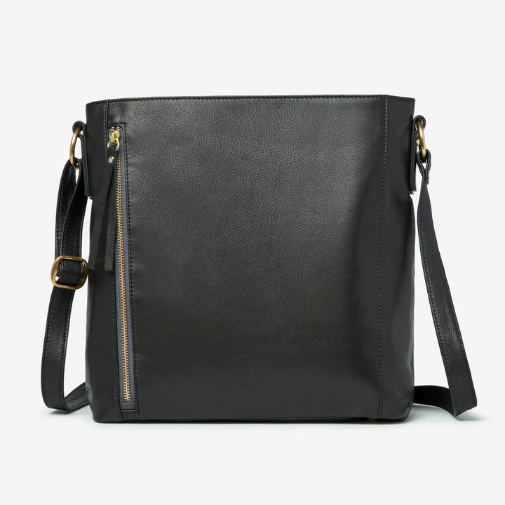 Osgoode Marley RFID Zip Top Leather Crossbody - 7142 Black