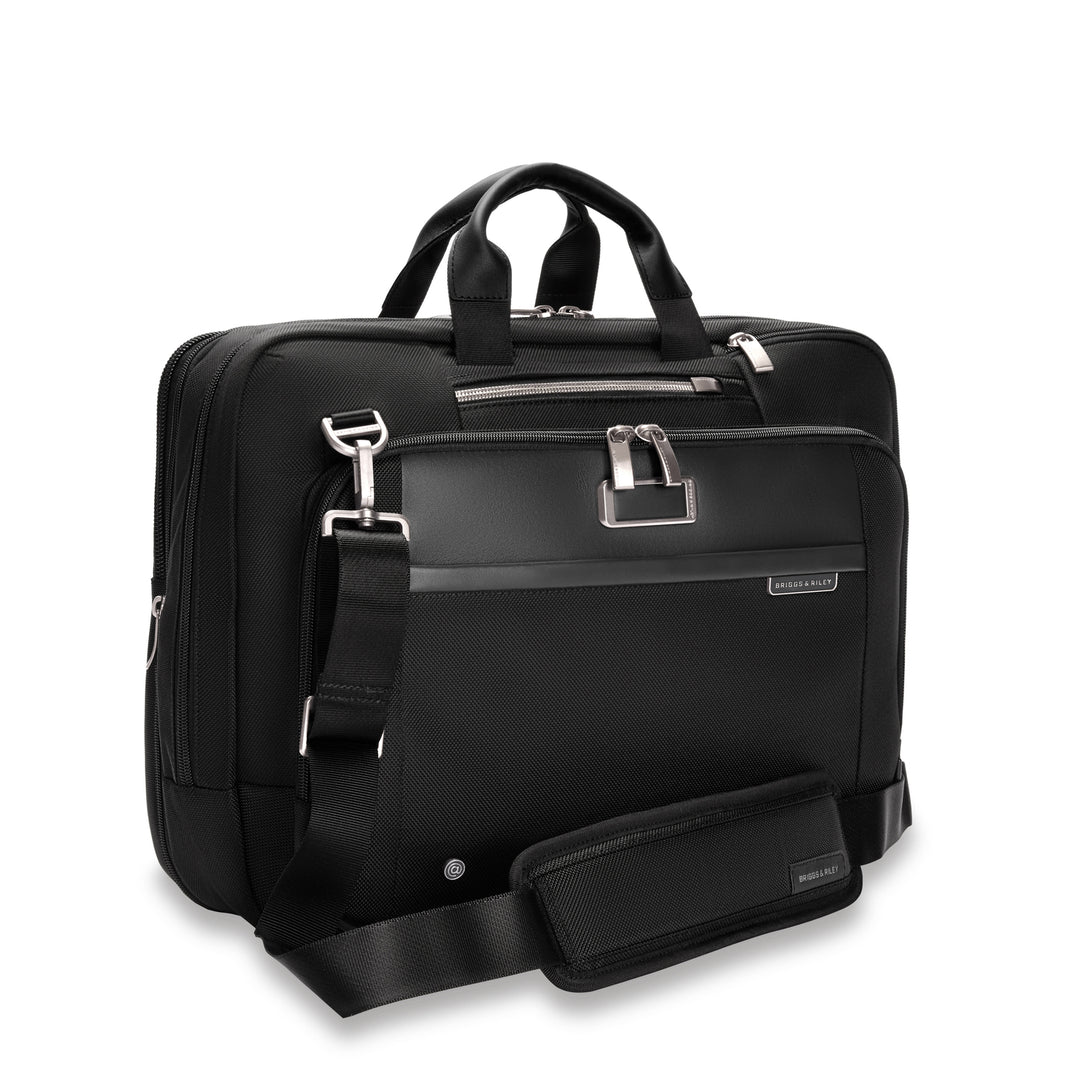 Briggs & Riley @WORK Large Expandable RFID Zippered Briefcase (Free Monogram)- KB535X