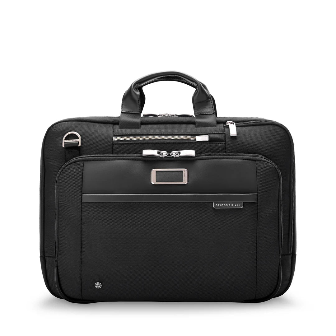 Briggs & Riley @WORK Large Expandable RFID Zippered Briefcase (Free Monogram)- KB535X
