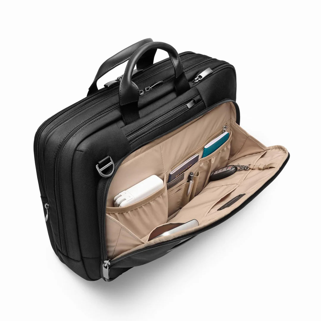Briggs & Riley @WORK Large Expandable RFID Zippered Briefcase (Free Monogram)- KB535X
