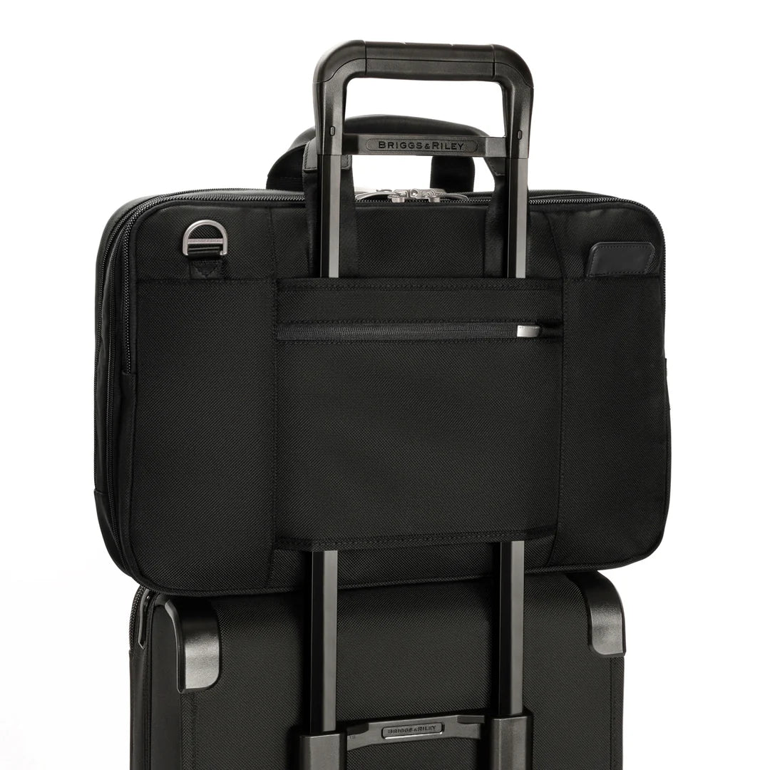 Briggs & Riley @WORK Large Expandable RFID Zippered Briefcase (Free Monogram)- KB535X