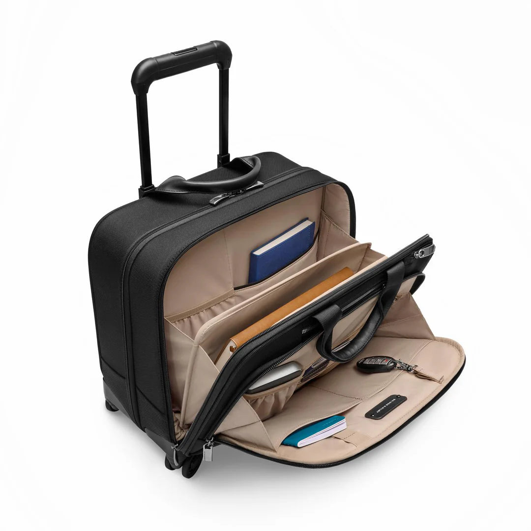 Briggs & Riley @WORK Medium Spinner RFID Zippered Briefcase Spinner (Free Monogram)- KR520SP