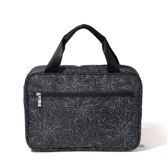 Baggallini Large Hanging Travel Toiletry Kit Midnight Blossom Print