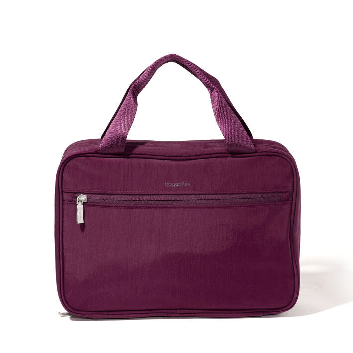Baggallini Large Hanging Travel Toiletry Kit Mulberry