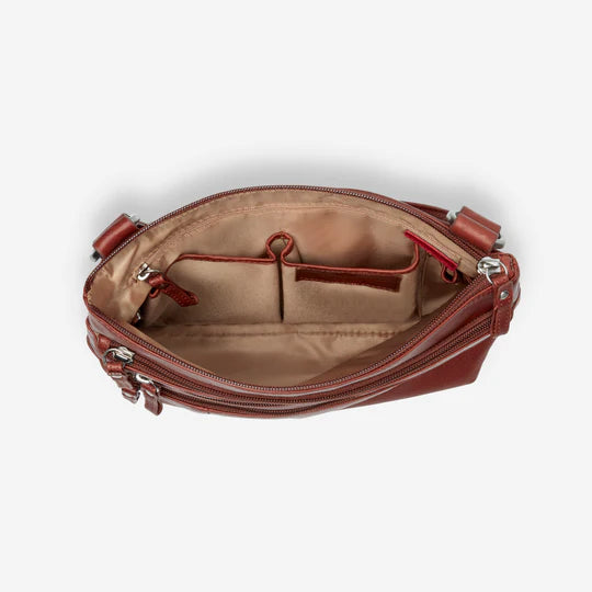 Osgoode Marley Leather RFID Large Crossbody Traveler- 7003