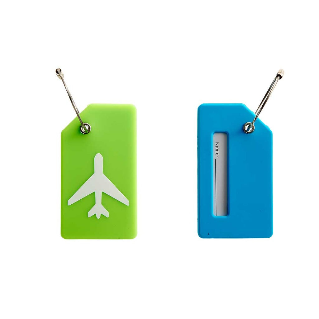 Smooth Trip Luggage Tags - Silicone - Airplane - 2 pack