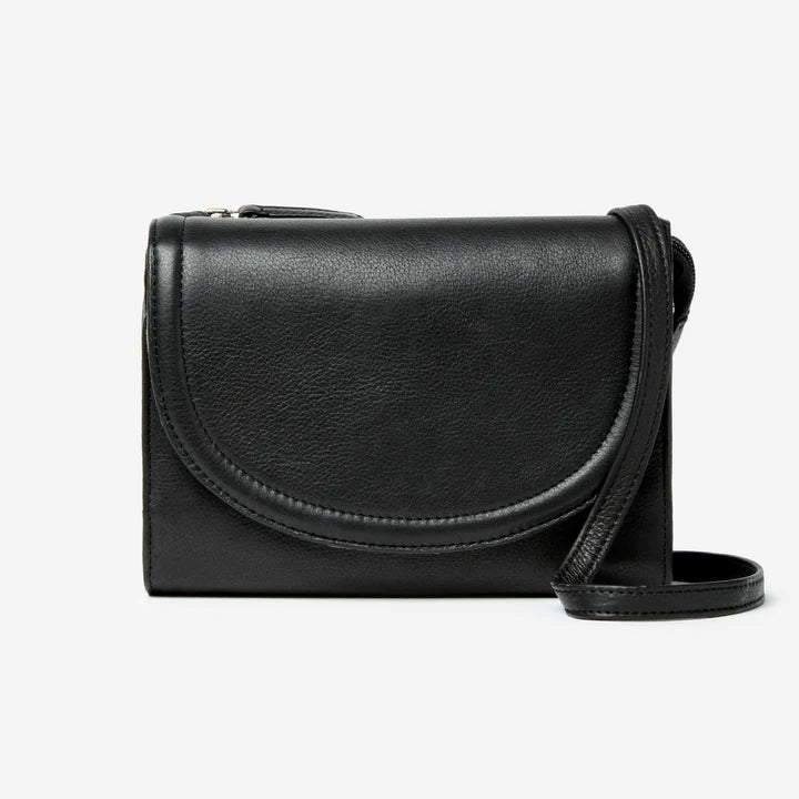 Osgoode Marley Leather Multi Pocket Urbanizer Crossbody- 4518 Black