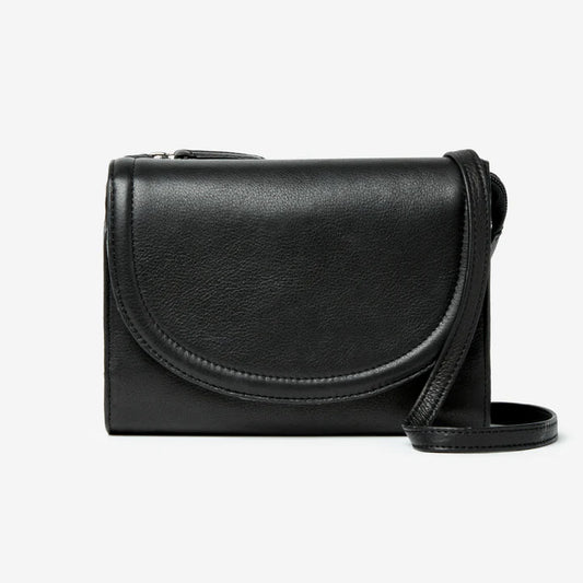 Osgoode Marley Leather Multi Pocket Urbanizer Crossbody- 4518 Black