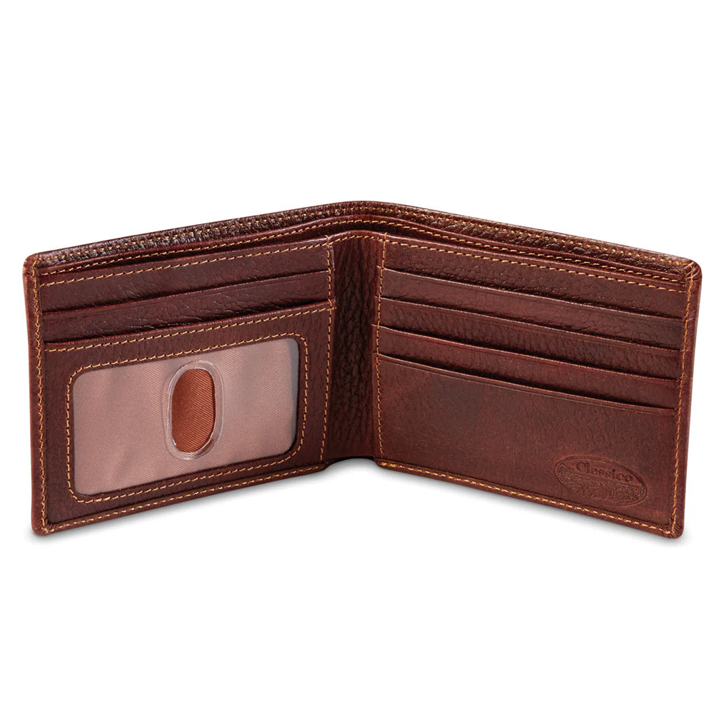 Classico Leather Slim RFID wallet Brandy