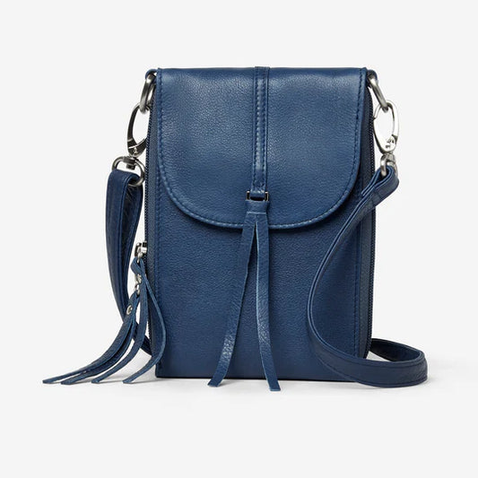 Osgoode Marley Leather RFID Nash Accordion Phone Crossbody Pocket- 4506 Ink