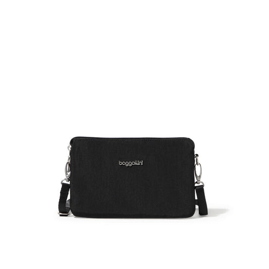 Baggallini RFID The Only Mini Crossbody Black