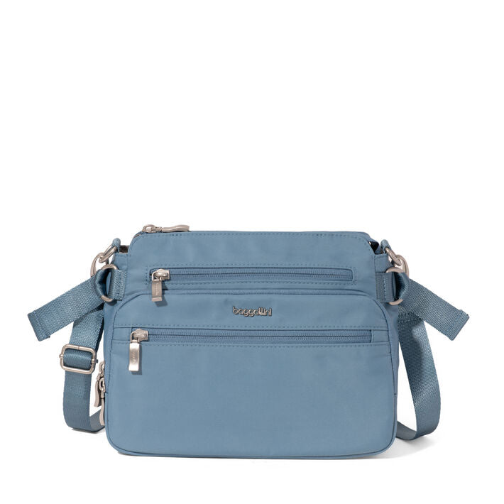 Baggallini Marais RFID Crossbody Cornflower Twill