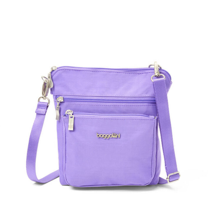 Baggallini Modern Pocket RFID Crossbody Lavender Surf