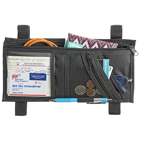 High Road Vehicle Visor Organizer Black