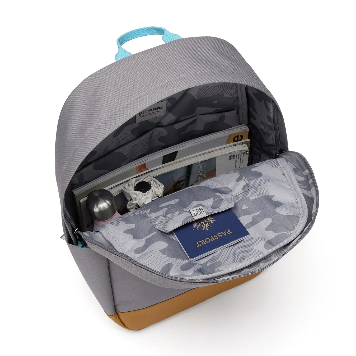 Pacsafe® GO 25L Anti-Theft RFID Laptop Backpack with trolley sleeve passthrough