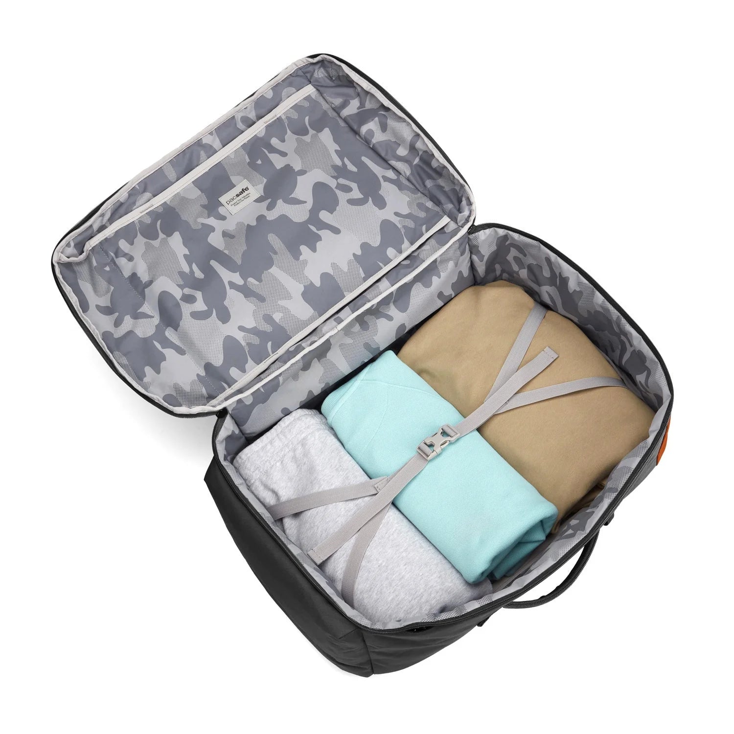 Pacsafe® GO 44L Anti-Theft RFID Carry-On Backpack with trolley sleeve passthrough