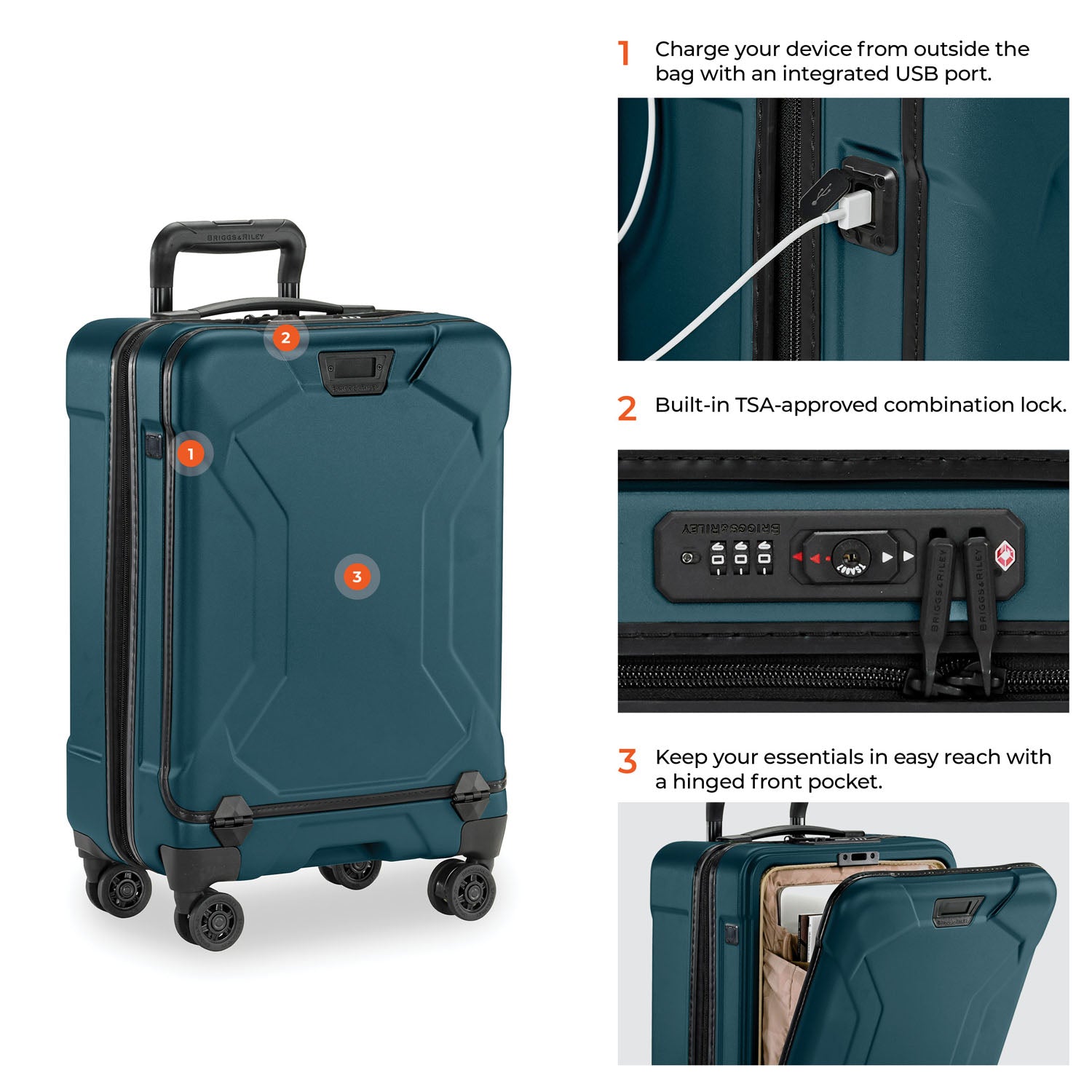 Briggs & Riley Hardsided TORQ International 21" Carry-On Spinner (Free Monogram)