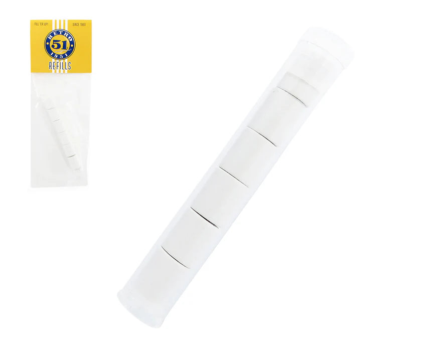 Retro 51 - White Tornado™ Pencil Erasers 6pk White