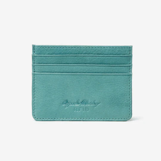 Osgoode Marley RFID Leather Credit Card Stack Wallet- 1233 Teal