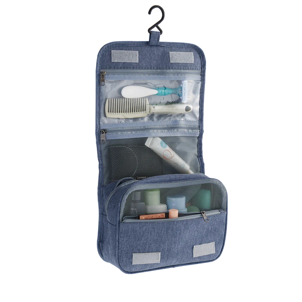 Smooth Trip Hanging Toiletry Kit Blue