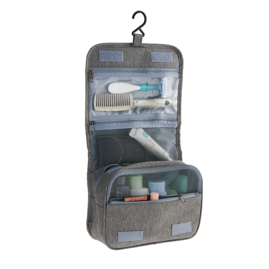 Smooth Trip Hanging Toiletry Kit Gray