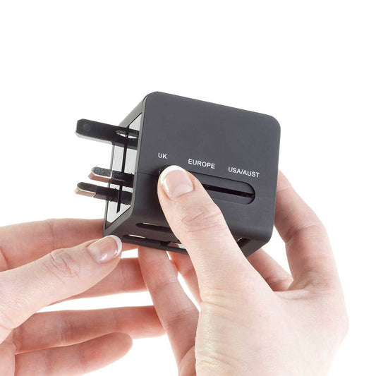 Smooth Trip International Adapter Cube with Dual USB Chargers