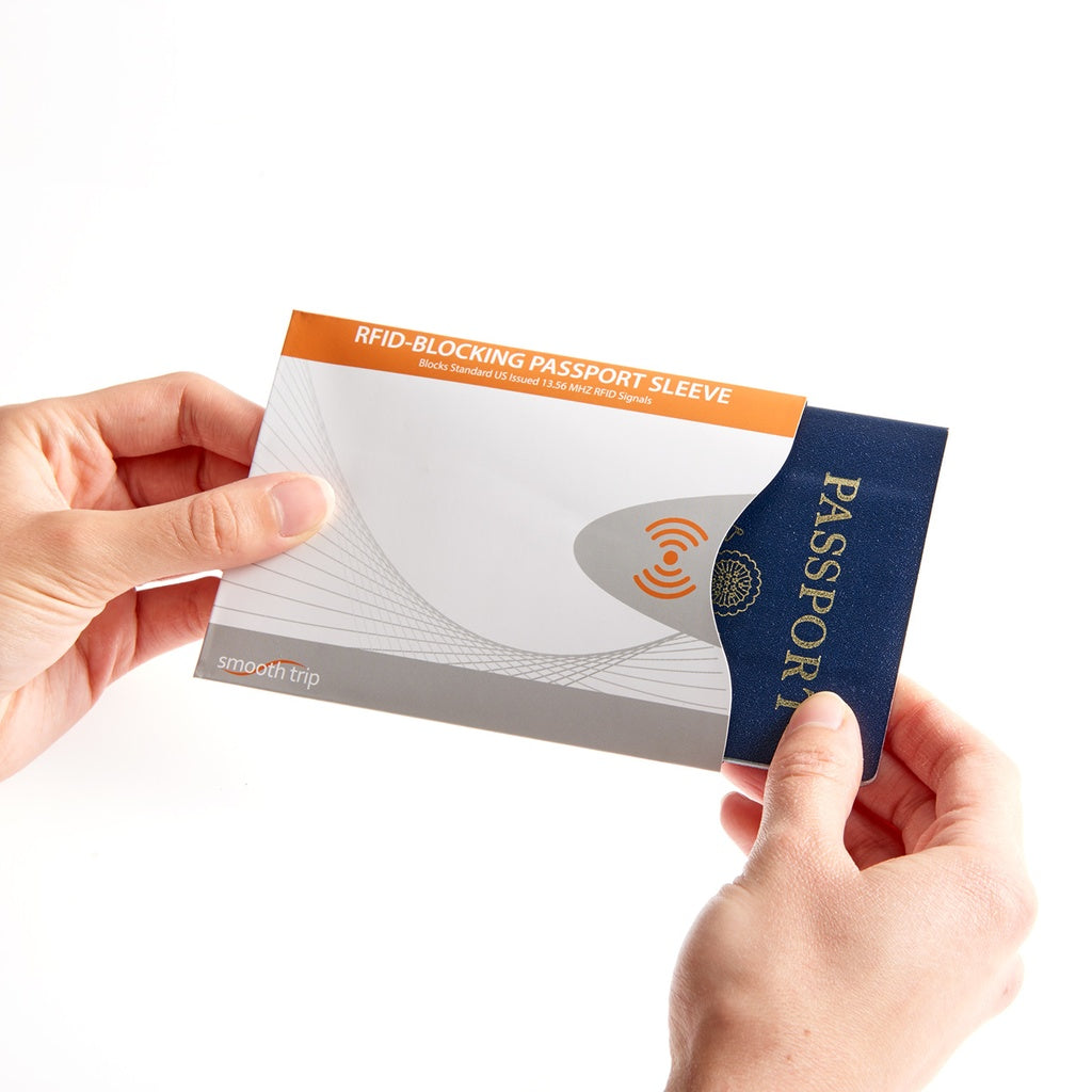 Smooth Trip RFID Blocking Passport Sleeve White