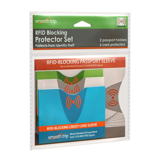Smooth Trip RFID Blocking Protector Set Assorted