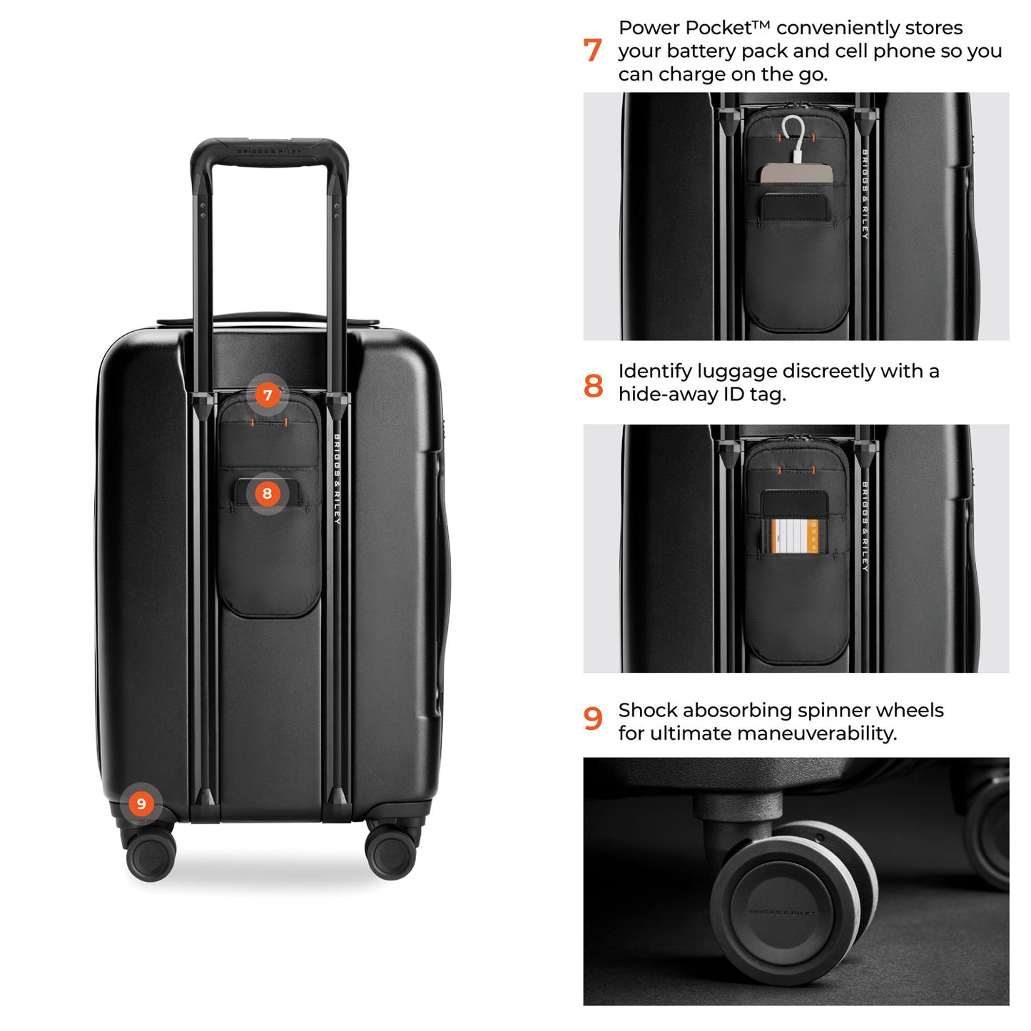 Briggs and Riley Sympatico Essential 22" Front Pocket Carry-On Hardsided Expandable Spinner