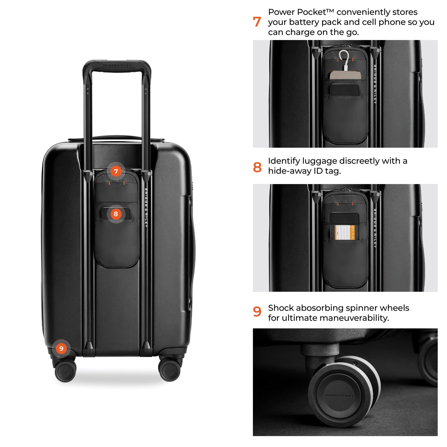 Briggs and Riley Sympatico Essential 22" Front Pocket Carry-On Hardsided Expandable Spinner