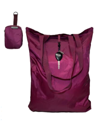 Smooth Trip Foldable Shopping Bag Raspberry