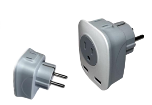 Smooth Trip Dual USB Euro Adapter