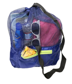 Smooth Trip Mesh Vacation Bag Blue