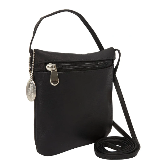 David King & Co. 507 Leather Front Zip Mini Bag- $30