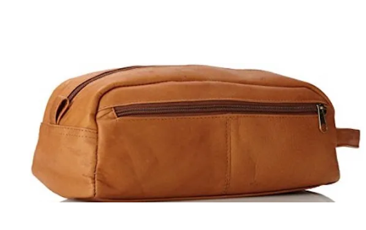 David King & Co. Large Leather Toiletry/Shave Bag