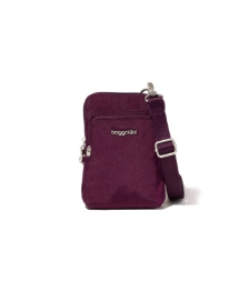 Baggallini Securtex RFID Anti-Theft Activity Crossbody- AAC459 Mulberry