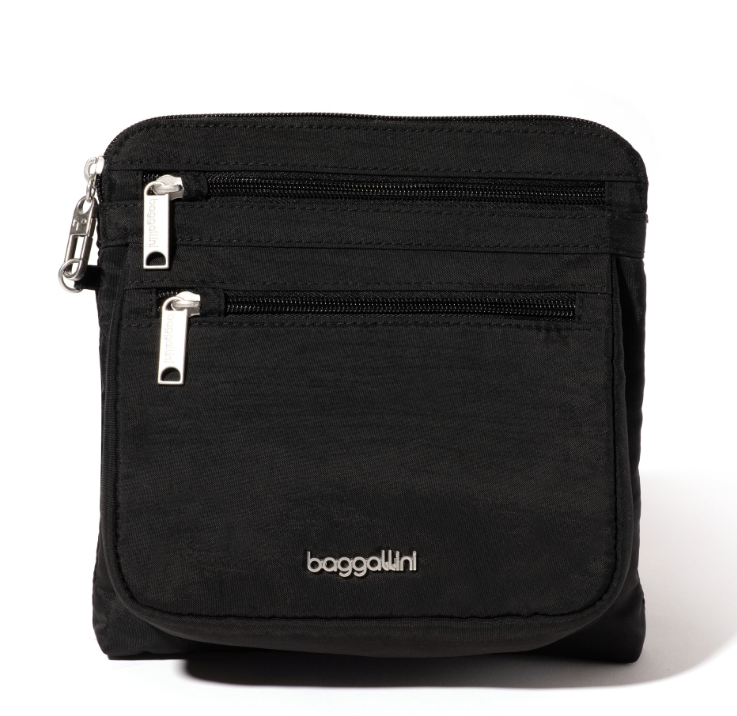 Baggallini Securtex RFID Anti-Theft Crossbody Black