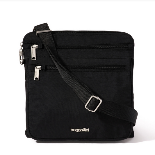 Baggallini Securtex RFID Large Anti-Theft Crossbody Black