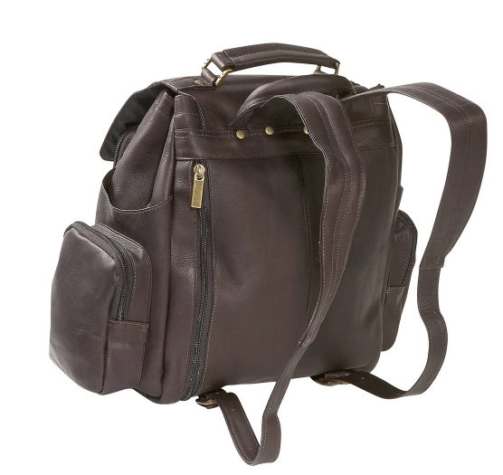 David King & Co. Leather Top Handle Extra Large Backpack