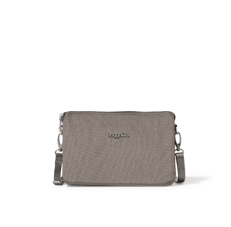 Baggallini RFID The Only Mini Crossbody Sterling Shimmer