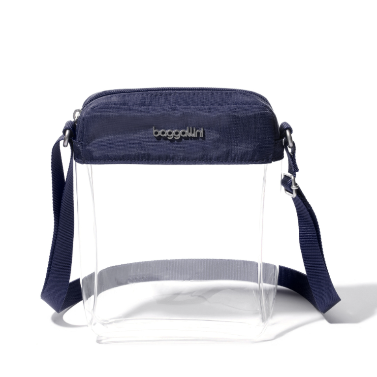 Baggallini Clear Stadium Explorer French Navy