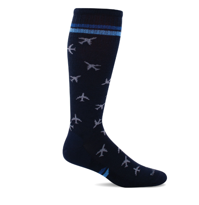 Sockwell Men's In Flight | Moderate Graduated Compression Socks Navy