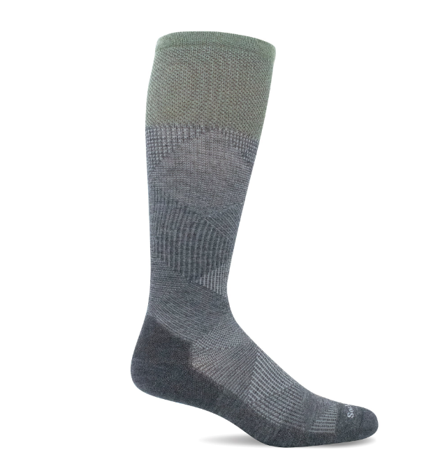Sockwell Men's Diamond Dandy | Moderate Graduated Compression Socks Charcoal