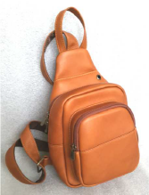 Vaquetta Leather Crossbody Sling Tan